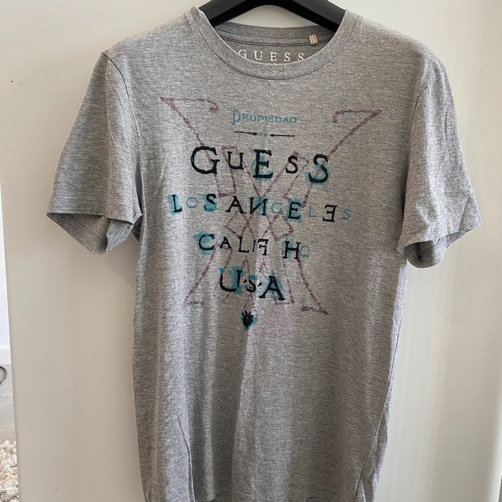 Guess Mens X-Small Graphic Print T-Shirt